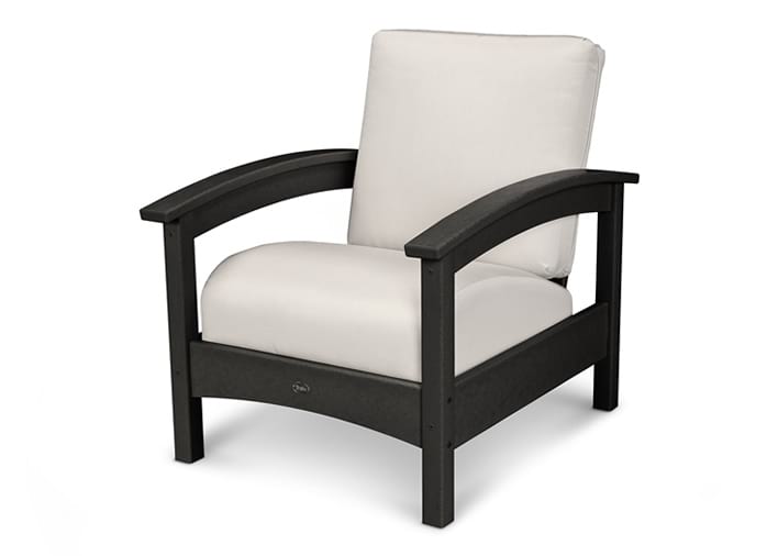 Rockport Club Chair in Charcoal Black / Bird's Eye