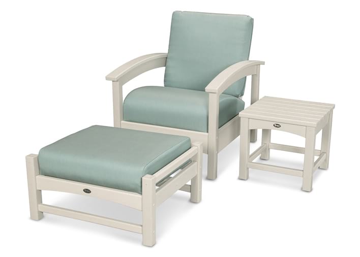 Rockport 3-Piece Deep Seating Set in Sand Castle / Spa
