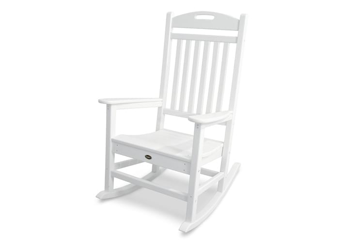 Yacht Club Rocking Chair in Classic White