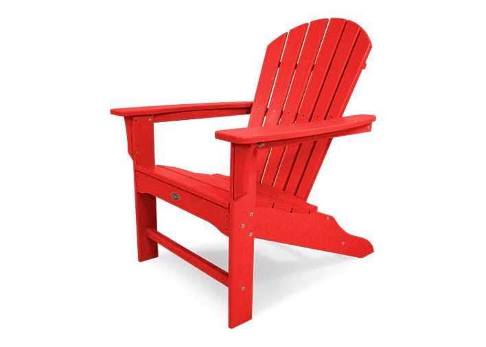 Yacht Club Shellback Adirondack Chair in Sunset Red