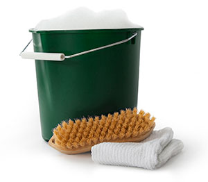 Soap and water bucket